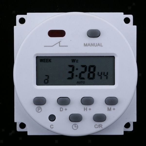 12V DC Programmerbar Digital Timerstyrd Strömbrytare
