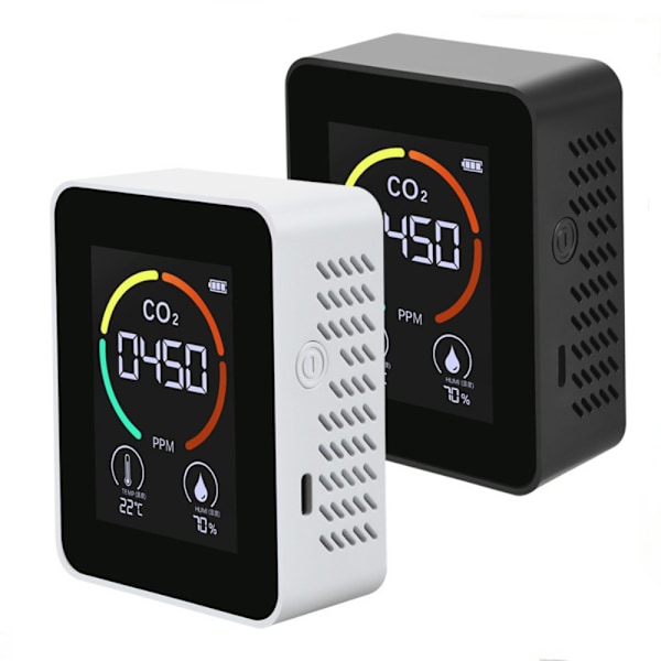 Air Quality Detector Carbon Dioxide Detector BLACK black