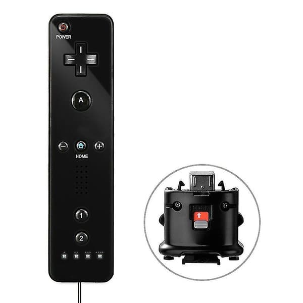 Wii Game Remote Control Built-in Motion Plus Joystick Joypad for Nintendo 1 PC Red 1 PC Red