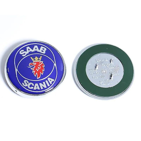 68 mm 2 3-nastainen Saab-auton etulokas, konepellin, takaluukun ja puskurin merkki Saab 9 3 9 5 9-3 9-5 Saab-merkin tarra, lisävarusteet Yal Front scania