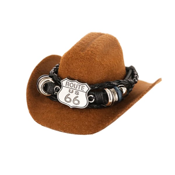 Lämplig för Volvo Bauer hatt cowboyhatt serie ljudcenter dekoration S60/90/XC60 bilinteriör Cowboy Hat Route 66