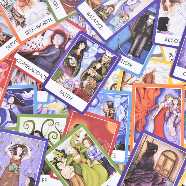 Chakra Wisdom Oracle Cards Deck Engelska Tarot Cards Divination Multicolor 1PC