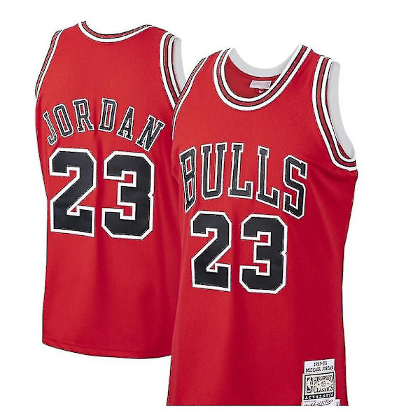 Mænds Basketballtrøje Chicago Bulls Fodboldtrøjer Rød Red 2XL