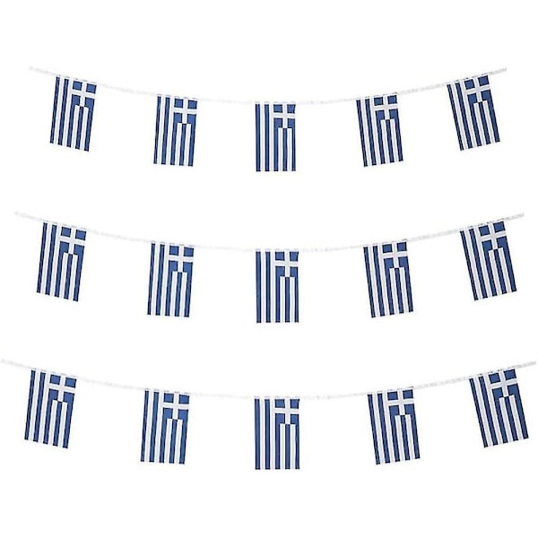 Grekiska flaggor Små grekiska flaggor Mini flagg vimpel banners dekorationer - Grekland -