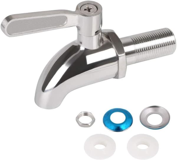 16 mm drikkedispenser - drikkedispenser i rustfritt stål - tappekran - øltappekran - vintappekran