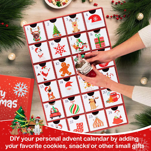DIY Julekalender til Hundeelskere 24 Slikæsker til Børn og Kæledyr 0.65