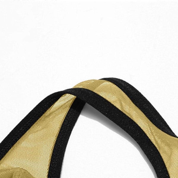 Issilke Mesh Transparenta Herrstringkalsonger Herrunderkläder - WELLNGS Gul Yellow S