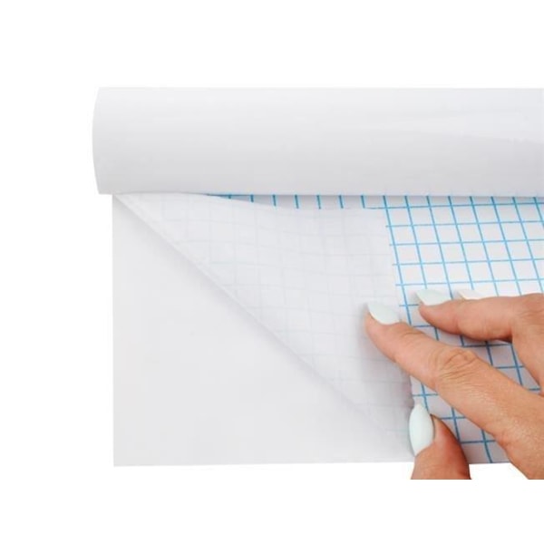 Vittavla Väggdekaler med Pennor - Självhäftande - 2 meter White Vit