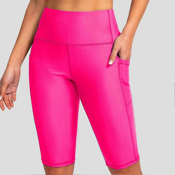 Dykker shorts til kvinder, reduceret gnidning, letvægts, bløde, hudvenlige, våddragt shorts til surfing - Perfekt Rose Red Rose Red L