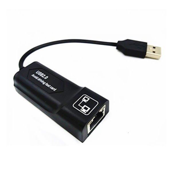 USB Ethernet-adapter USB 2.0 nätverkskort till RJ45 Lan 100Mbps