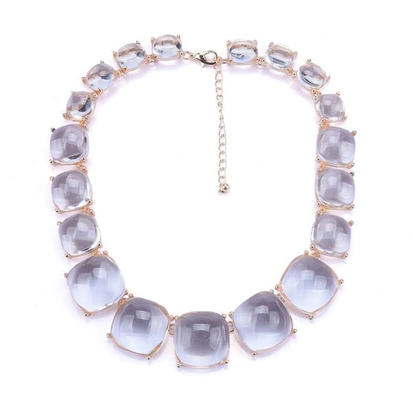 Choker Halskæde Dame Smykker HVID HVID white white