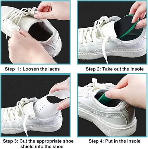 Sneaker Crease Protector - 8 Par - Anti Crease Protector - Sko Crease Protector