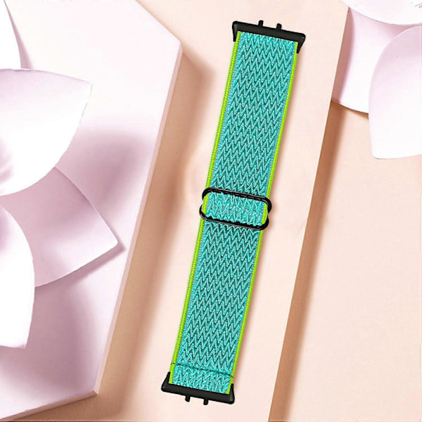 Vævet Armbånd i Elastisk Materiale til Samsung Galaxy Fit3 SM-R390, Sort Kobling Style G