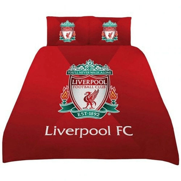 Liverpool FC Gradient Teppedesignsett Enkelt Rødt/Grønt Rødt/Grønt Red/Green Single