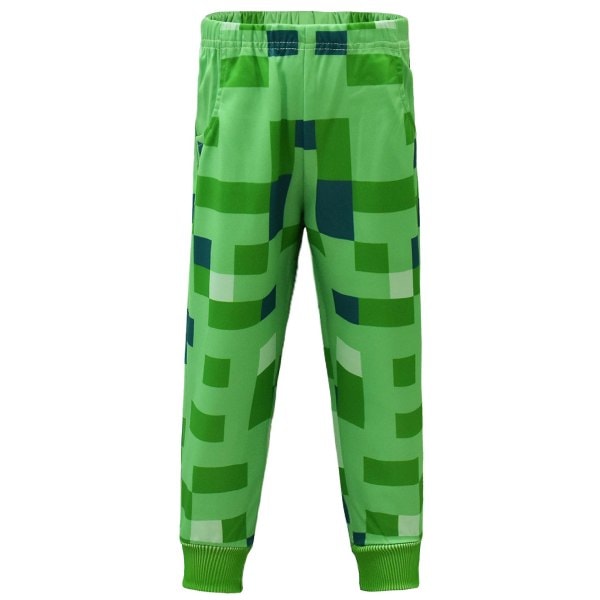 Minecraft Kostumer til Ældre Børn i Efterår Langærmet Kostume Trøje + Bukser Todelt Sæt 7073 -a 7073 modeller 120 7073 modeller 7073 models 120
