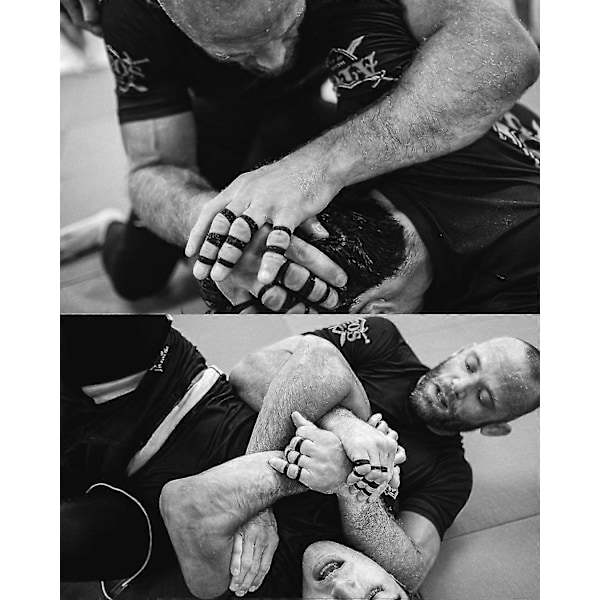 Vaihtelupaketti (0,5 cm, 0,8 cm, 1 cm ja 1,3 cm) x 13,7 m Premium Jiu Jitsu Urheilu Atletinen Sormiteippi - BJJ:tä, painia ja MMA:ta varten [D] Valkoinen White 0.2 in, 0.3 in, 0.4 in, 0.5 in