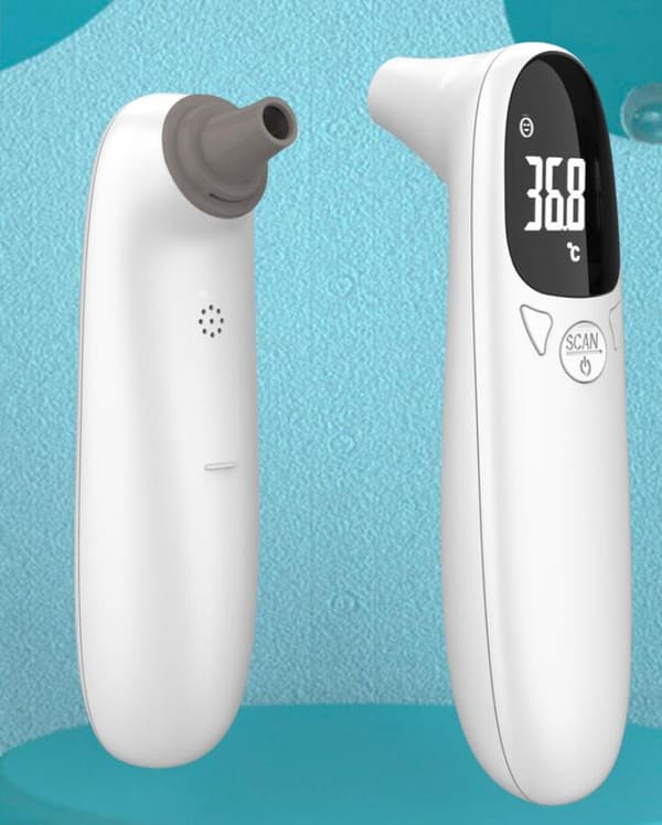GrouopM Hushålls örontermometer kontaktfri termometer infraröd termometer batteritermometer {GKS}
