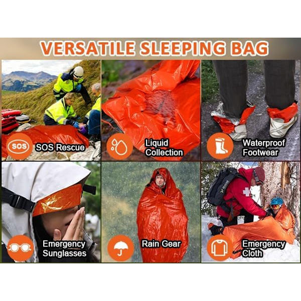 2 stycken - Nödsovsäck - Nödfilt - Nödsovsäck
