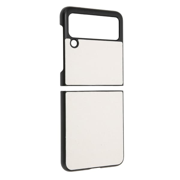 Glitter Bling Phone Case for Galaxy Z FLIP 3 Shockproof Foldable Cell Phone Protective Cover White 0.2