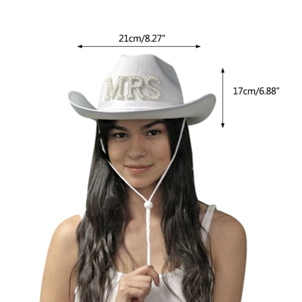 Cowboyhat Brev Diamant Hat SORT MRS MRS Sort Black MRS-MRS