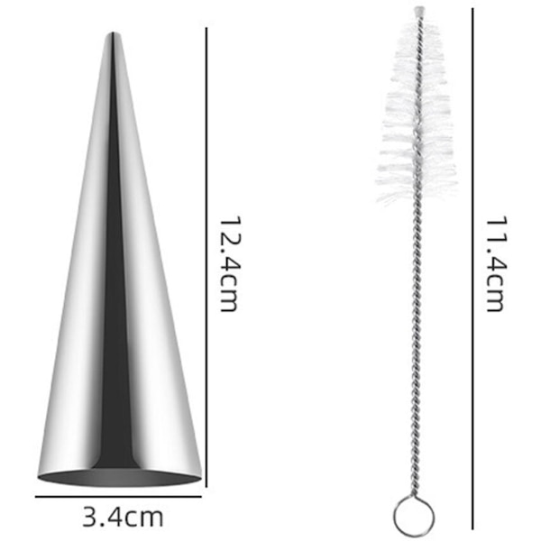 16 stk. - Croissantforme - Flødeisforme - Isvaffelforme - Hornforme - Bageværktøj