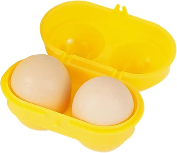 Camping, Egg Holder - Portable Egg Container, Egg Holder, 2 Compartments, Outdoor Holder