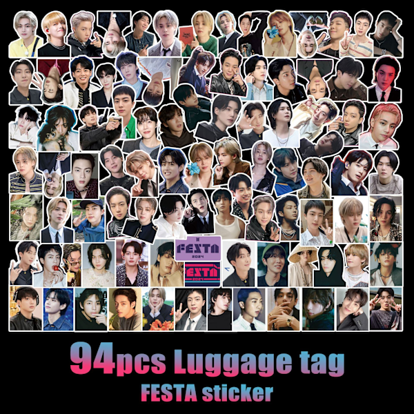 94 BTS-tarraa JUNG KOOK Kim Taehyungin sooloalbumin söpö tarra kokoelma