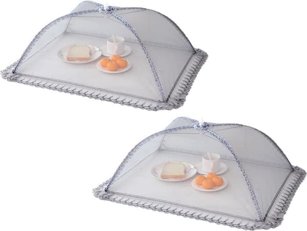 Flughuva - 2-pack - Mathuva - Matöverdrag - 50 x 70 cm - Hög densitet - Vikbara mathuvor