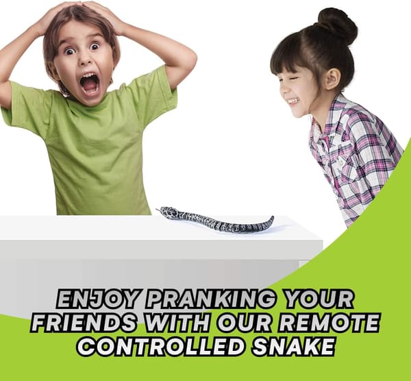 16 inch Realistic Remote Control Snake Toy (Black)