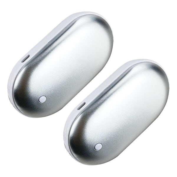 2 stk U-miss Oppladbare Håndvarmere Magnetisk USB