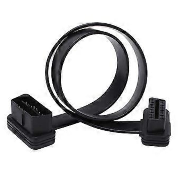 OBDII 16-pin hann til hunn skjøteledning Bil Diagnostisk ledning for OBD2 Skanner Kodeleser 0.6m/2ft