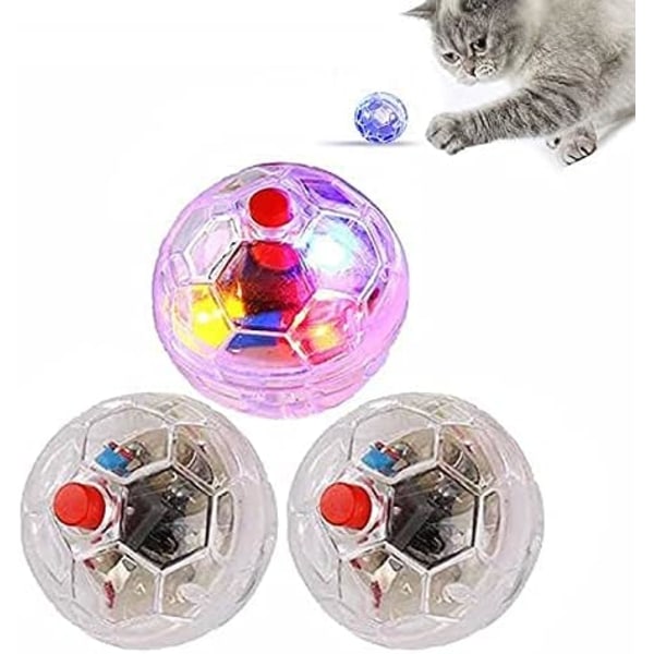 3x Spökjakt Beröringsaktiverade Blinkande Bollar, Spökjakt Rörelse Lyser Upp Katt Hund Bollar, Paranormal Utrustning Husdjursbollar Leksak