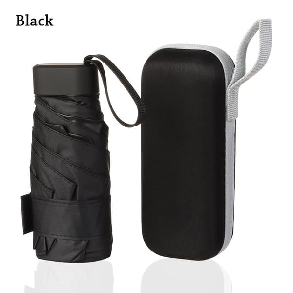 Foldbar Ultralet Mini Paraply SORT black