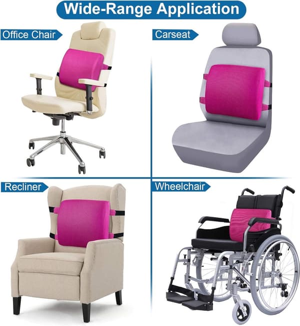 Ergonomisk Svankkudde - Memory Foam - Ryggstöd - Ländryggsstöd - Lindra Trötthet