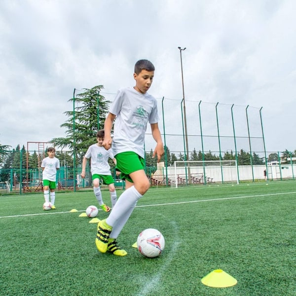 Treningspakke for fart og kondisjon 18 deler - Hastighets- og smidighetstreningsutstyr for fotball med Agility-stige, kjegler og fallskjerm