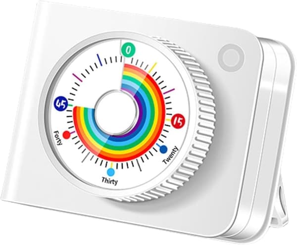 2-pakning Visuell Timer 60 Minutter – Stille Magnetisk LED-timer for Matlaging, Trening og Studier_OF