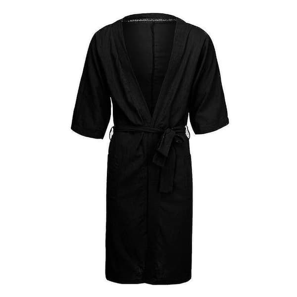 Letvægtskimono til mænd, morgenkåbe til loungewear og badekåbe 3XL