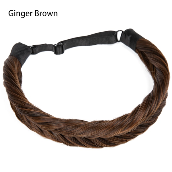 1 stk syntetisk hårbåndsfletninger med justerbar bælte flettet boheme stil kvinders frisure 2 30 2 30 fishbone braid