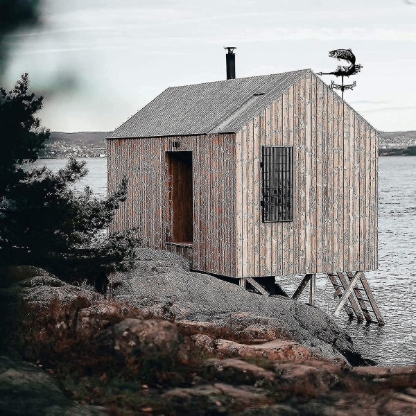 Værhane i rustfritt stål til hagen - Bie, Hane, Mandarin, Fisk, Kråke - Vindfløy Vind Svart Spraymaling