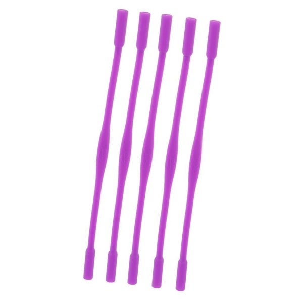 1/2/3/5 5 stk Silikonbrilleremmer for barn, sportbånd med antiskli Purple Purple 5Set