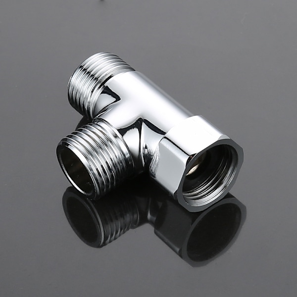 G1/2\" Mässing 3-vägs Omledare - Universal Dusch T-adapter - Dusch
