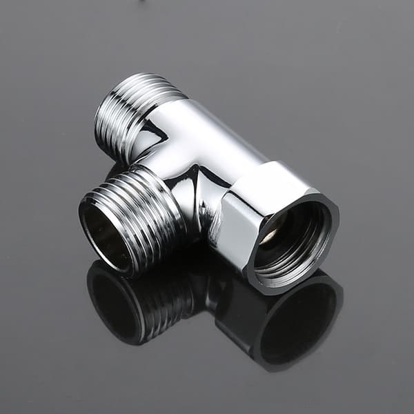 G1/2\" Messinki 3-tie Diverter - Universaali Suihku T-sovitin - Suihku