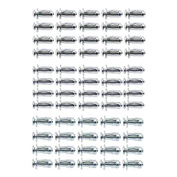 60 st Jack Nut Expansionsnitar Mutter Skruv Bult M5 M6 Kit