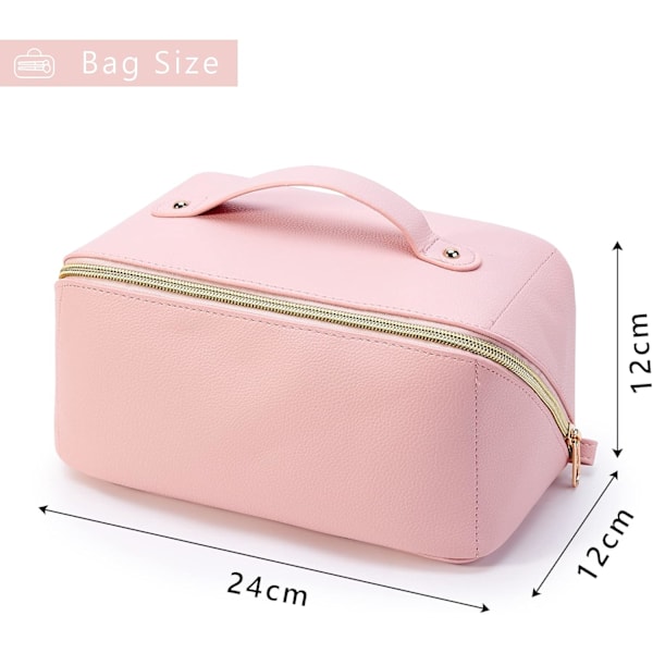 Suuri Kosmetiikkalaukku Naisille Penaali Meikkilaukku Suuri Kosmetiikkalaukku Naisille Penaali Meikkilaukku Pink l