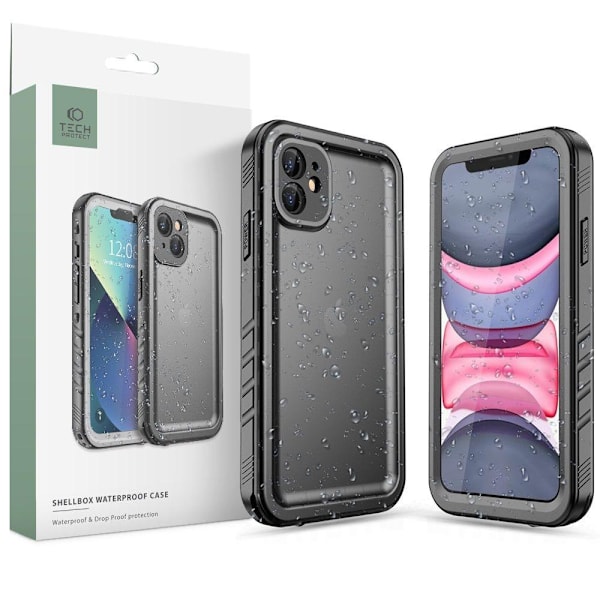 Tech-Protect iPhone 11 Kotelo 360 IP68 Shellbox Musta