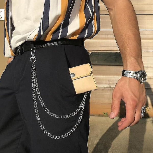 2-pak Modebukser Kæder til Mænd Jeans Kæder Punk Hip Hop Bukser Kæder Talje Kæder Kvinder