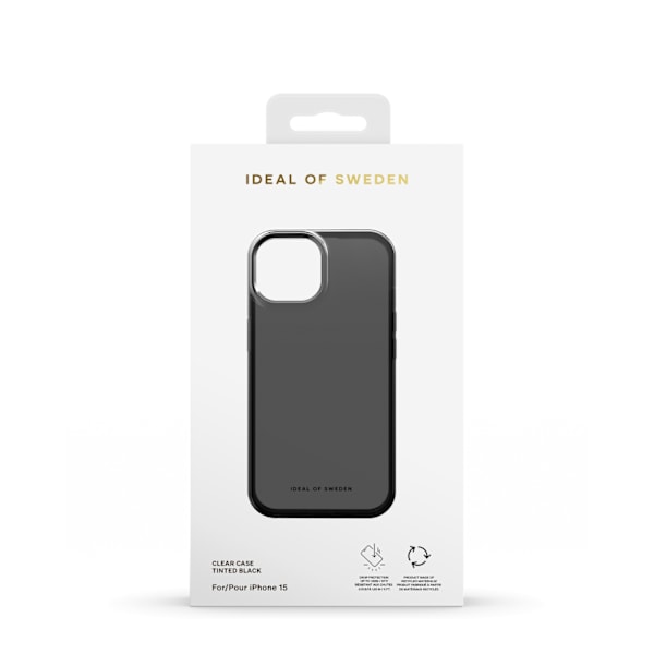Klar iPhone 13/14/15 Tinted Sort Skal 33