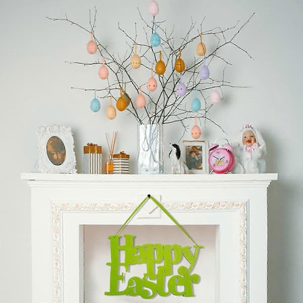 Easter Decorations Hanging Doorway Cartoon Arrangement Happy Easter Green