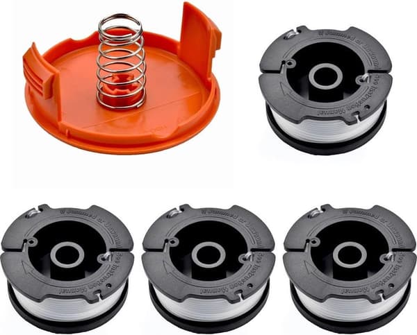 6-pack ersättningsspole för BLACK+DECKER gräsklippare – AF-100-serien
