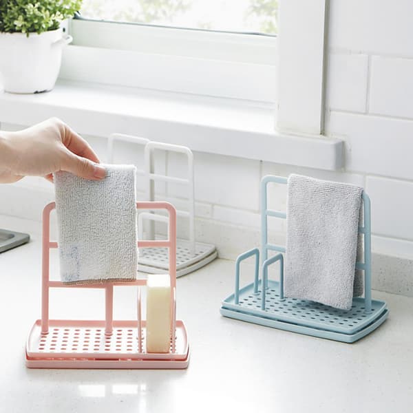 Disktrasahållare Svamphållare Ställ Rack Organizer Svamp